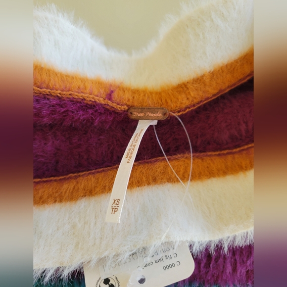 NWT Womens Free People Ciara Sweater Mini in Fig Jam Combo Mini Skirt Size XS - Picture 5 of 8